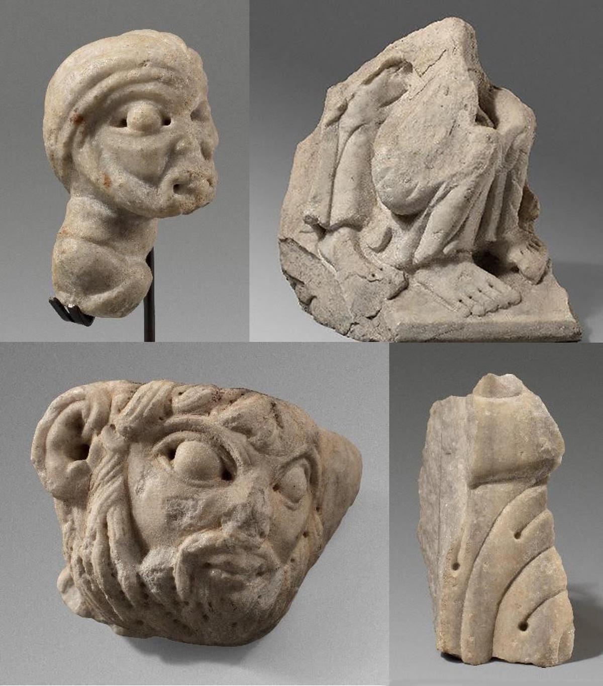 Els fragments escultòrics de la portalada de Sant Pere de Rodes atribuïts al Mestre de Cabestany, que ara s'exposaran a les sales del MNAC dedicades al romànic