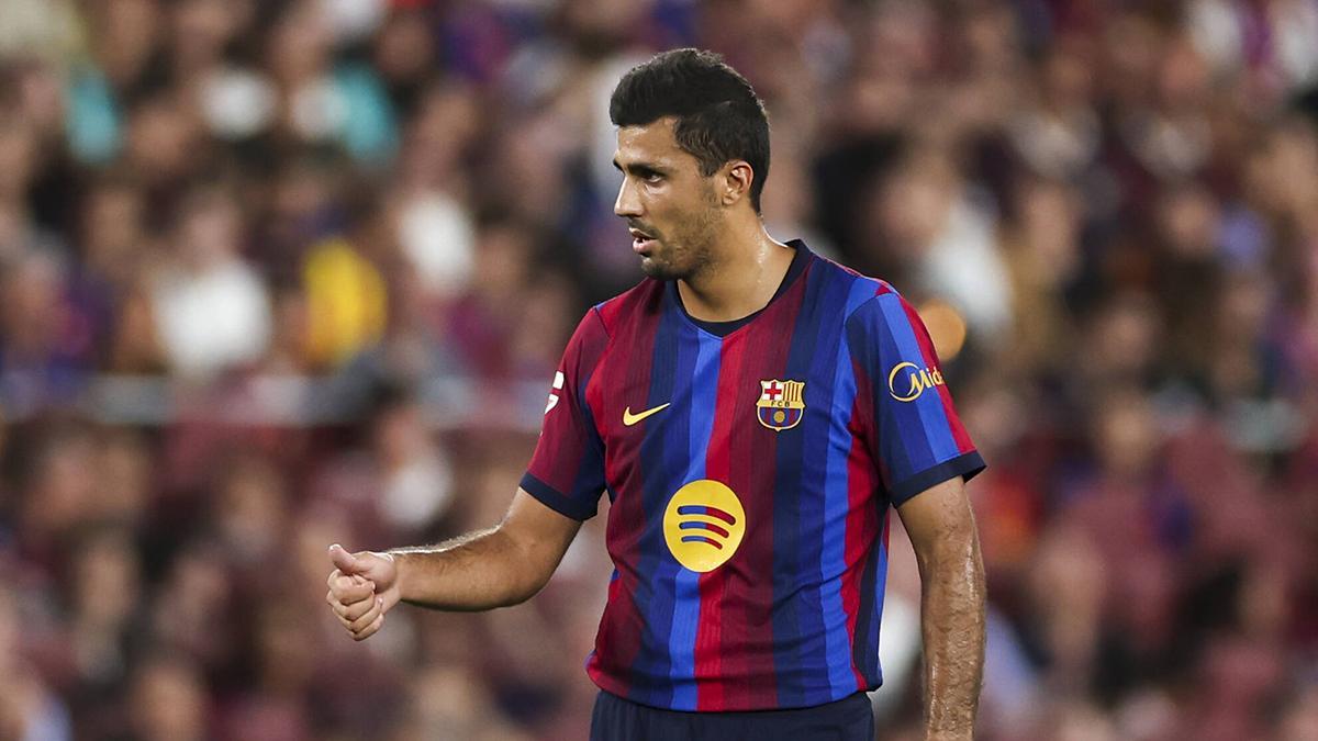 Rodri debutó con el Barça en la victoria ante el Athletic.
