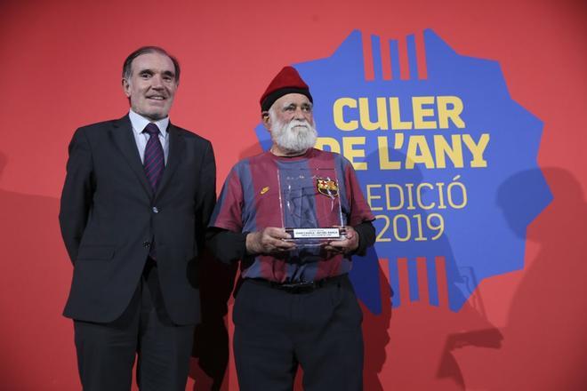 Joan Casals Avi del Barça en el escenario.