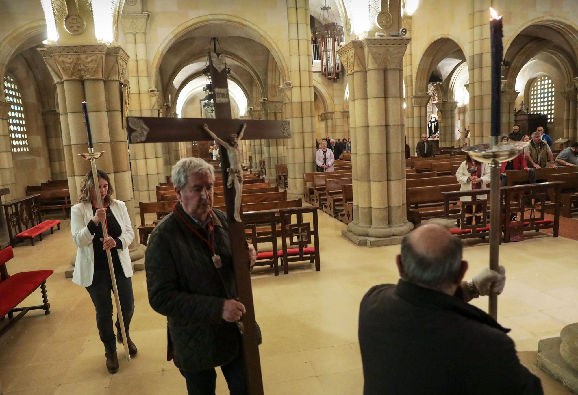 En imágenes: Viesques y San Pedro adelantan la Semana Santa