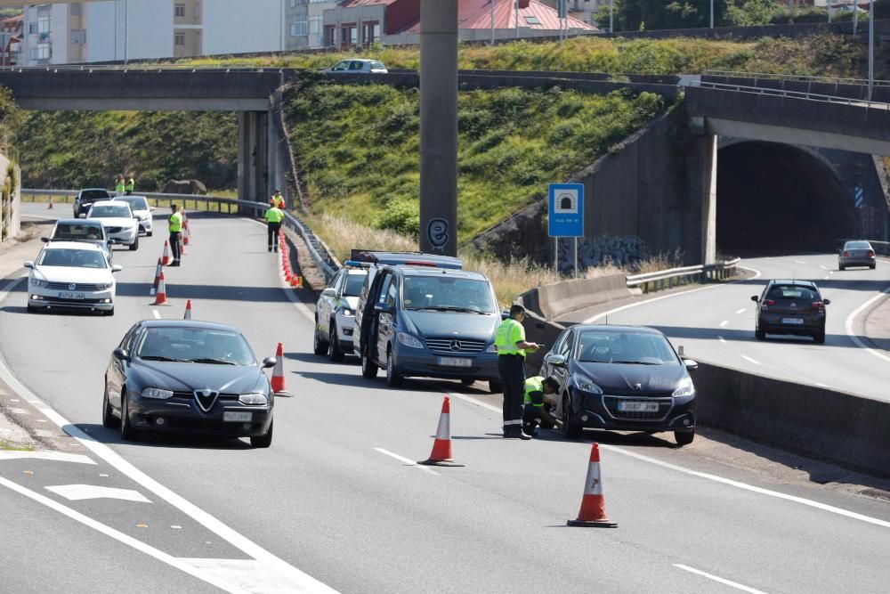 Reconstrucción del triple accidente mortal en AP9