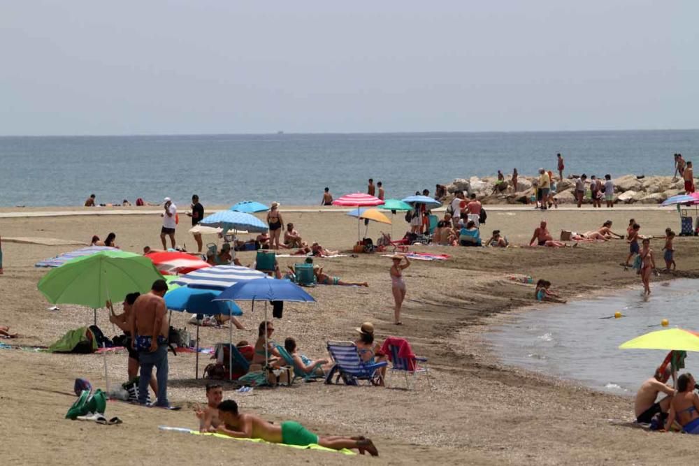 Control de aforo en las playas de Málaga en la nueva normalidad