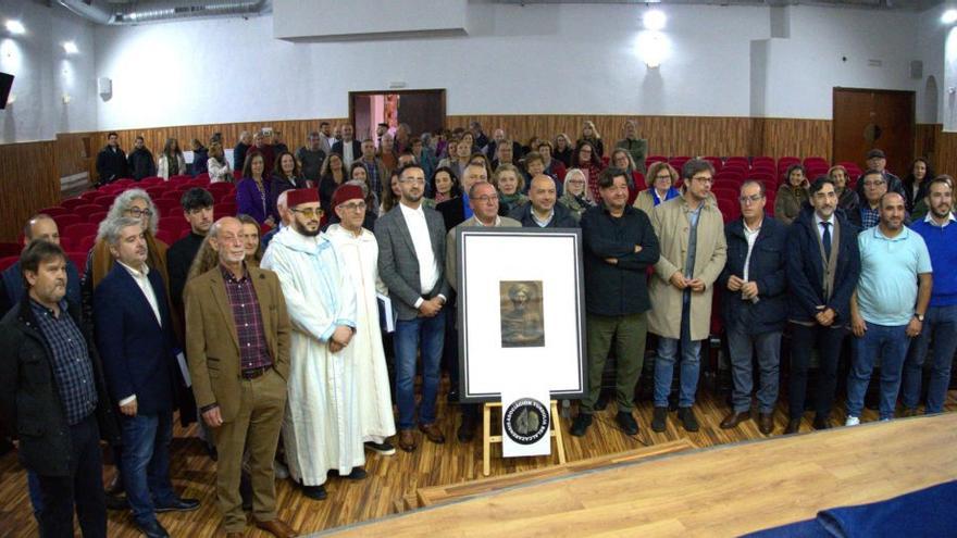 Participantes ayer en el homenaje a Mohamed Al-Gafequi.