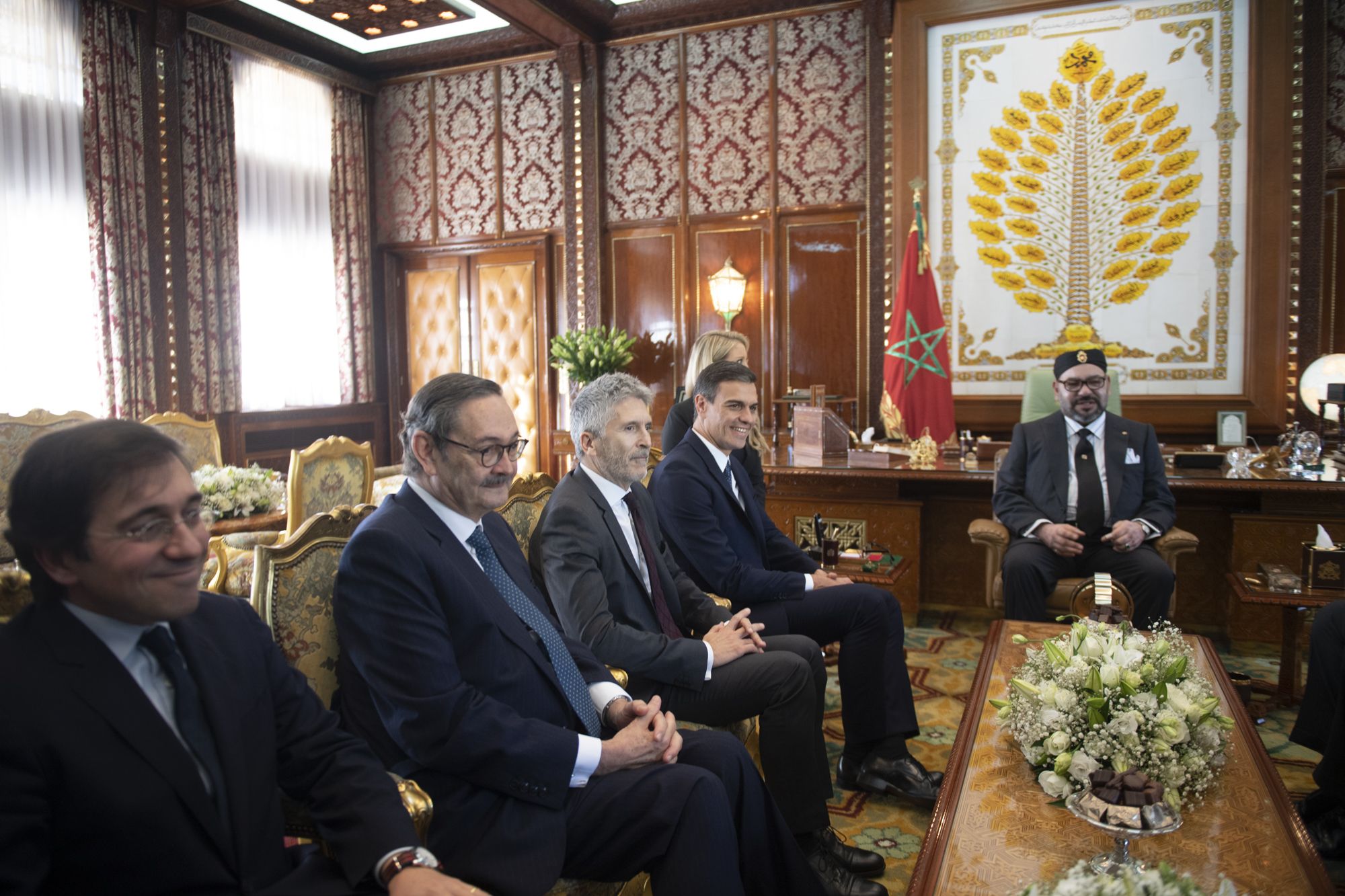 Reunión de Sanchez con Mohamed VI en Rabat