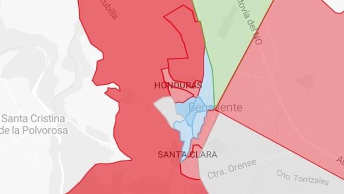 Mapa Elecciones Castilla y León | El resultado en Benavente calle a calle