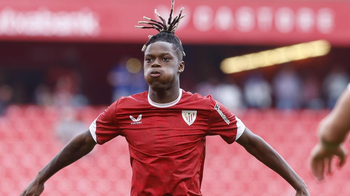 Nico Williams regresa a los entrenamientos con el grupo