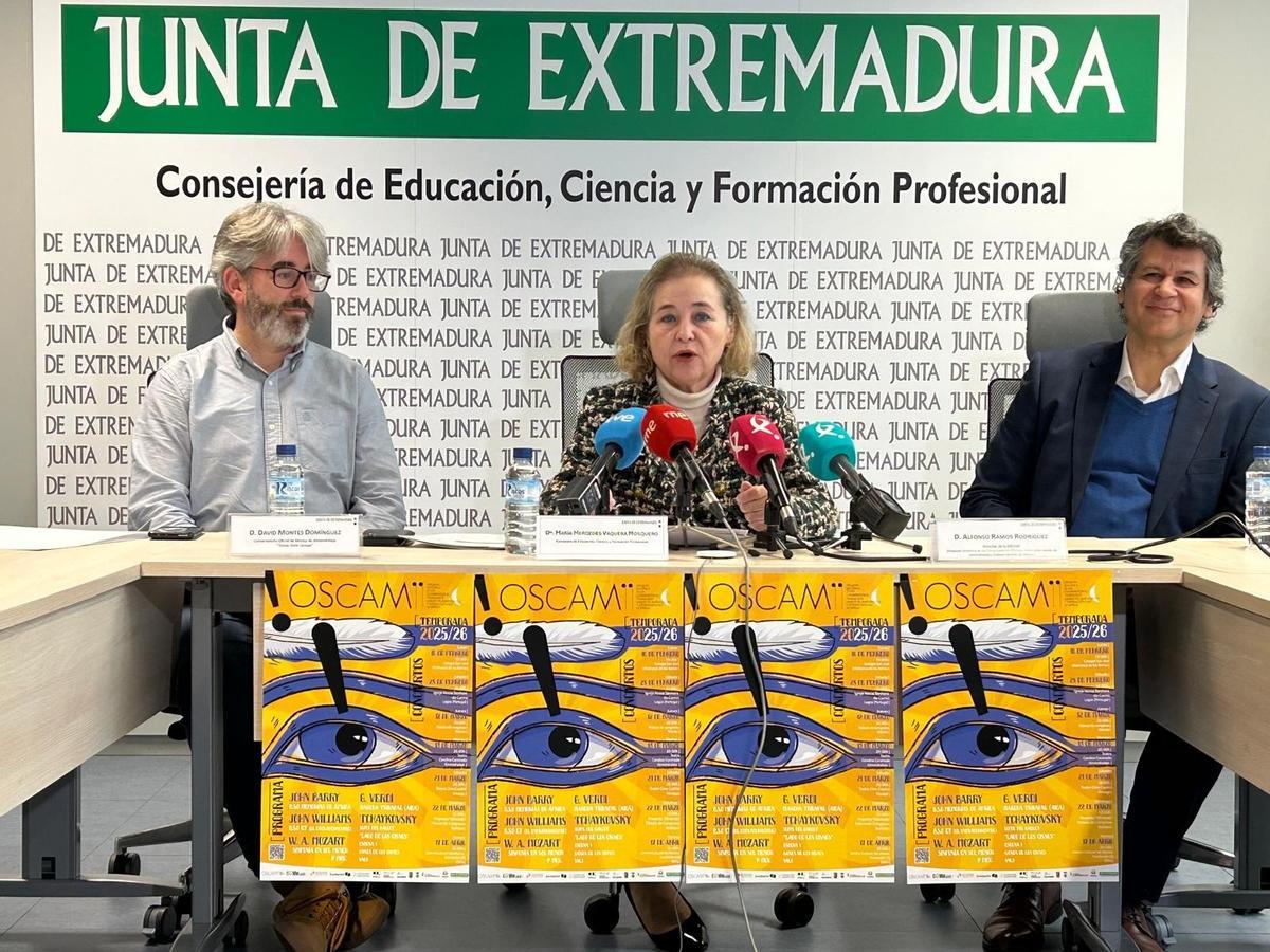 Presentación de los conciertos de la OSCAM en Extremadura y Portugal para la temporada 2025 - 2026