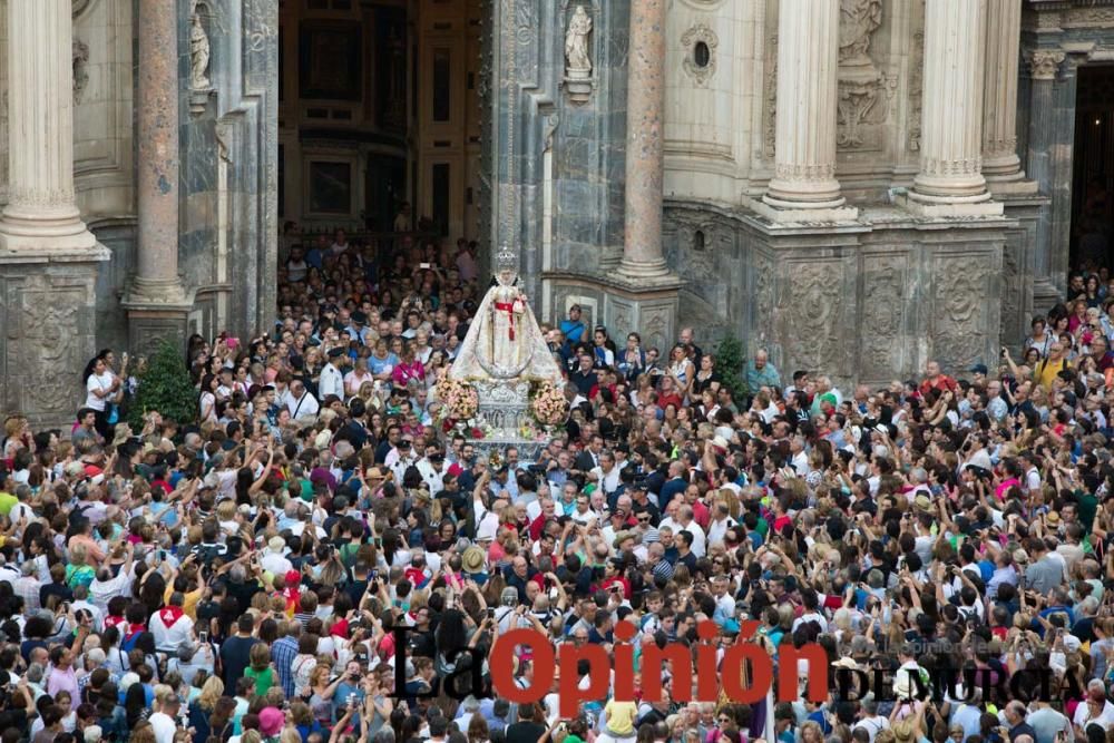 Salida de la Virgen de la Fuensanta desde la Cated