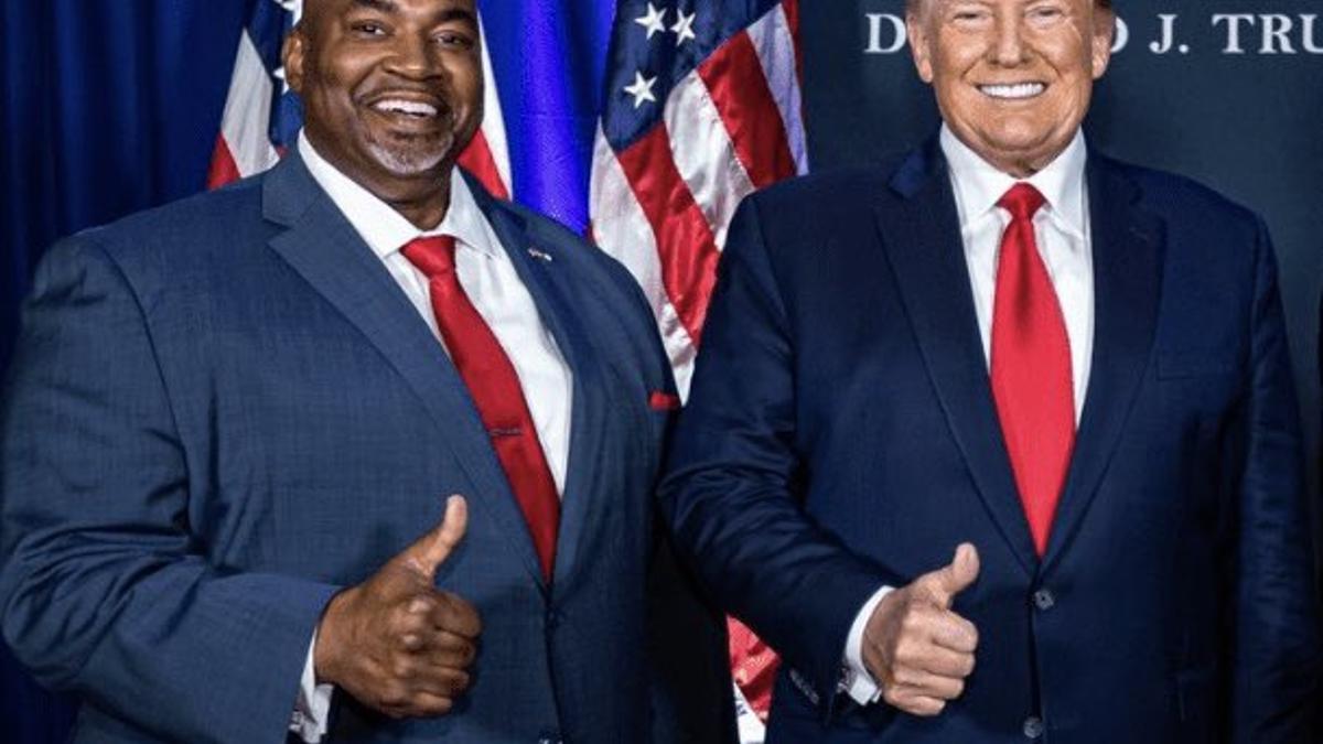 Mark Robinson y Donald Trump.