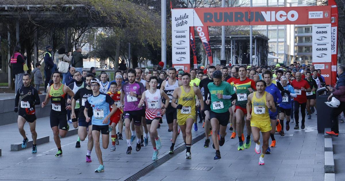 Salida de la prueba en 
Montero Ríos.   | // ALBA VILLAR