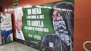 La justicia avala el cartel de Vox contra los 'menas'