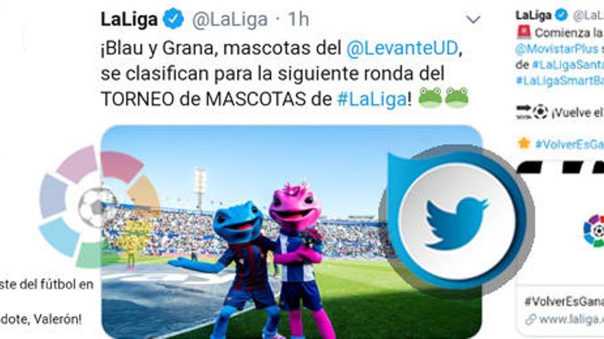 LaLiga planea poner tuits y fondos virtuales en los partidos por TV