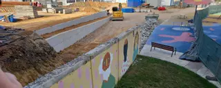 Desaparece un mural de la primera edición del "Parees Fest" de Ciudad Naranco