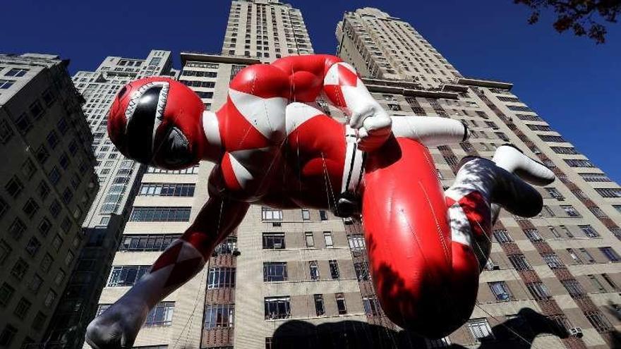 El globo de un Power Ranger. // Efe