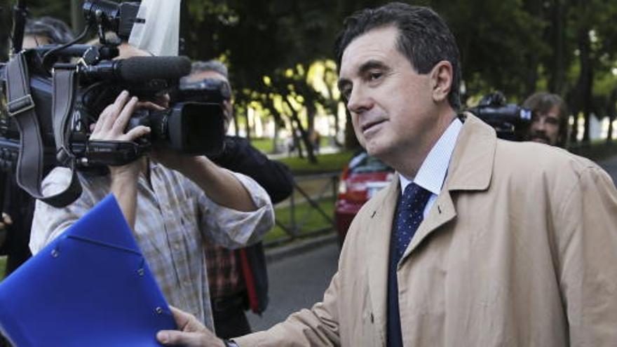 Jaume Matas, a su salida de la Audiencia Nacional.