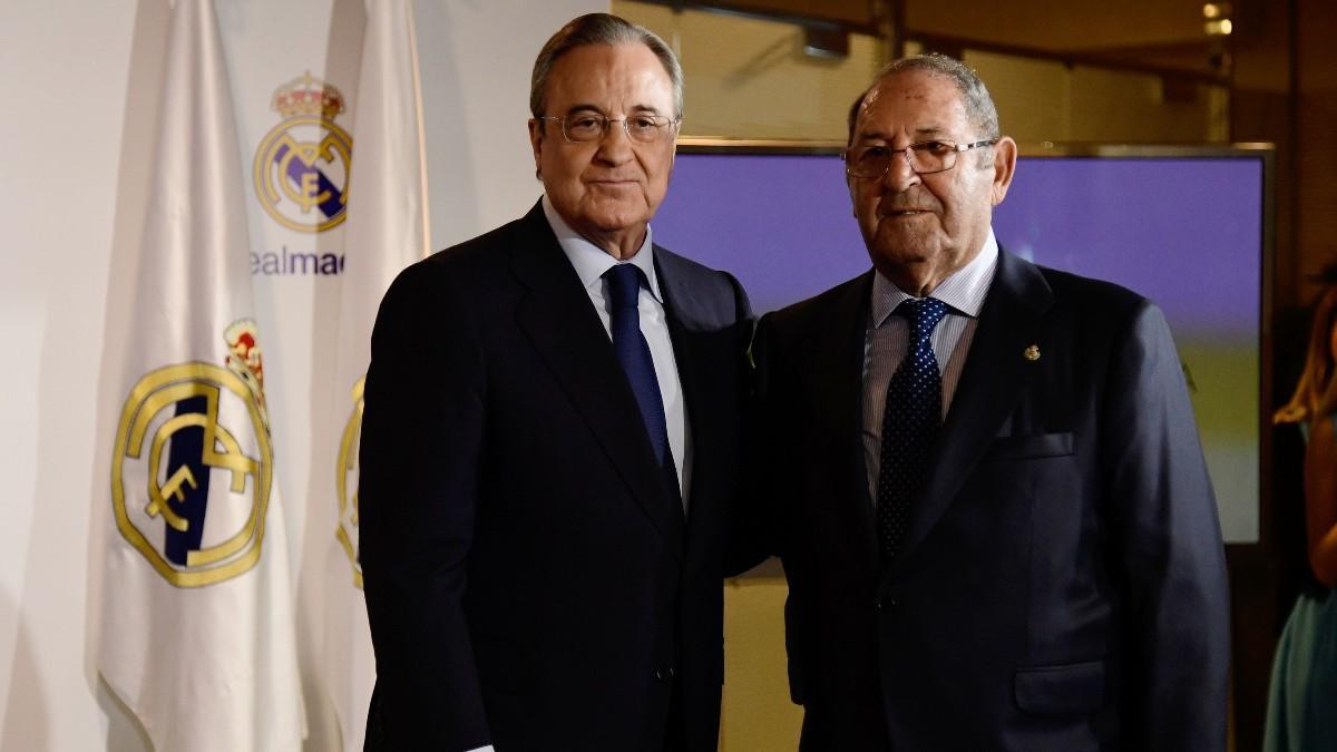 Paco Gento junto a Florentino Pérez Paco Gento junto a Florentino Pérez