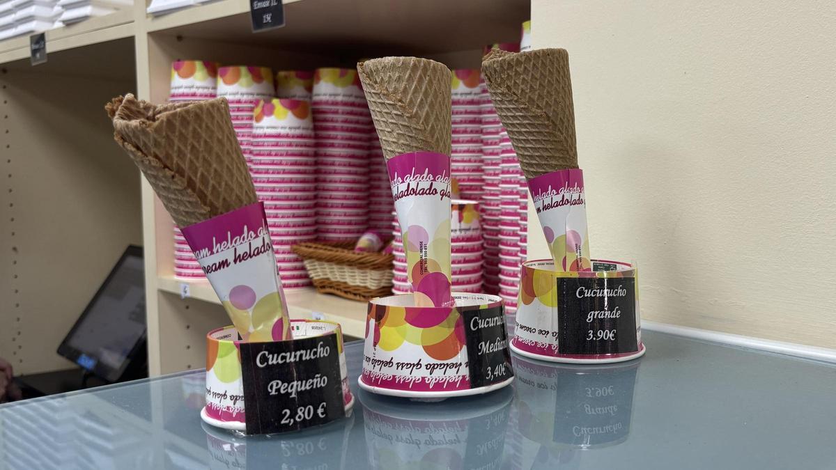 Conos de la heladería Dulcepan.