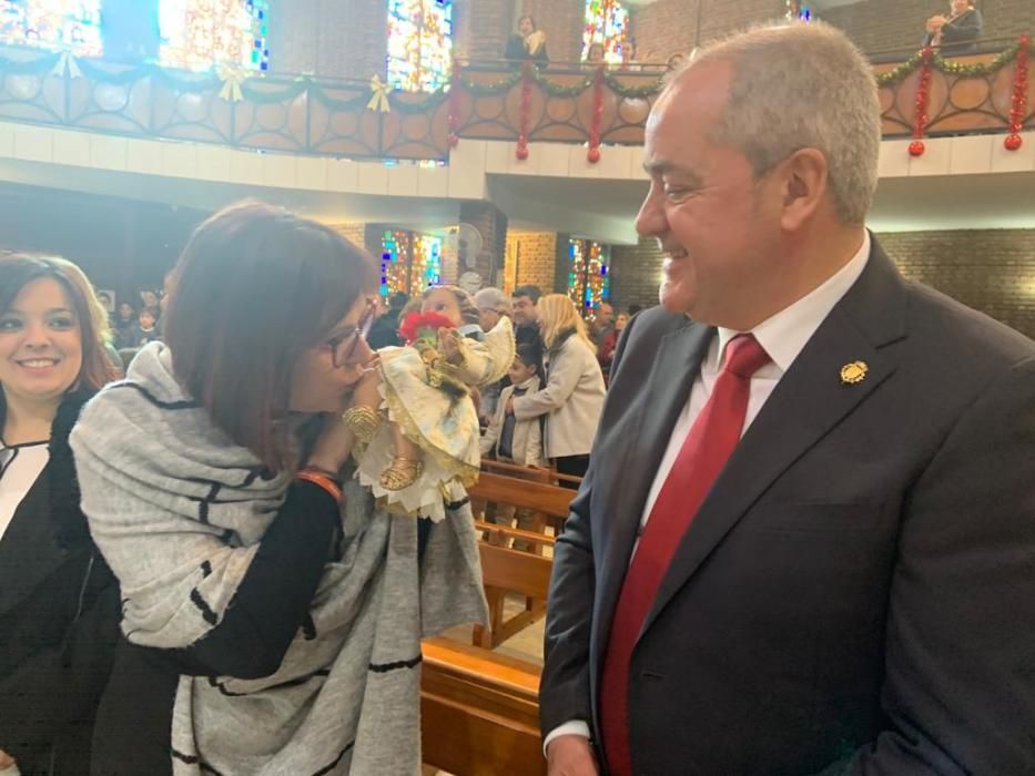 Isabel Franco, presente en el baño de alegría en la Fiesta del Niño de Abarán