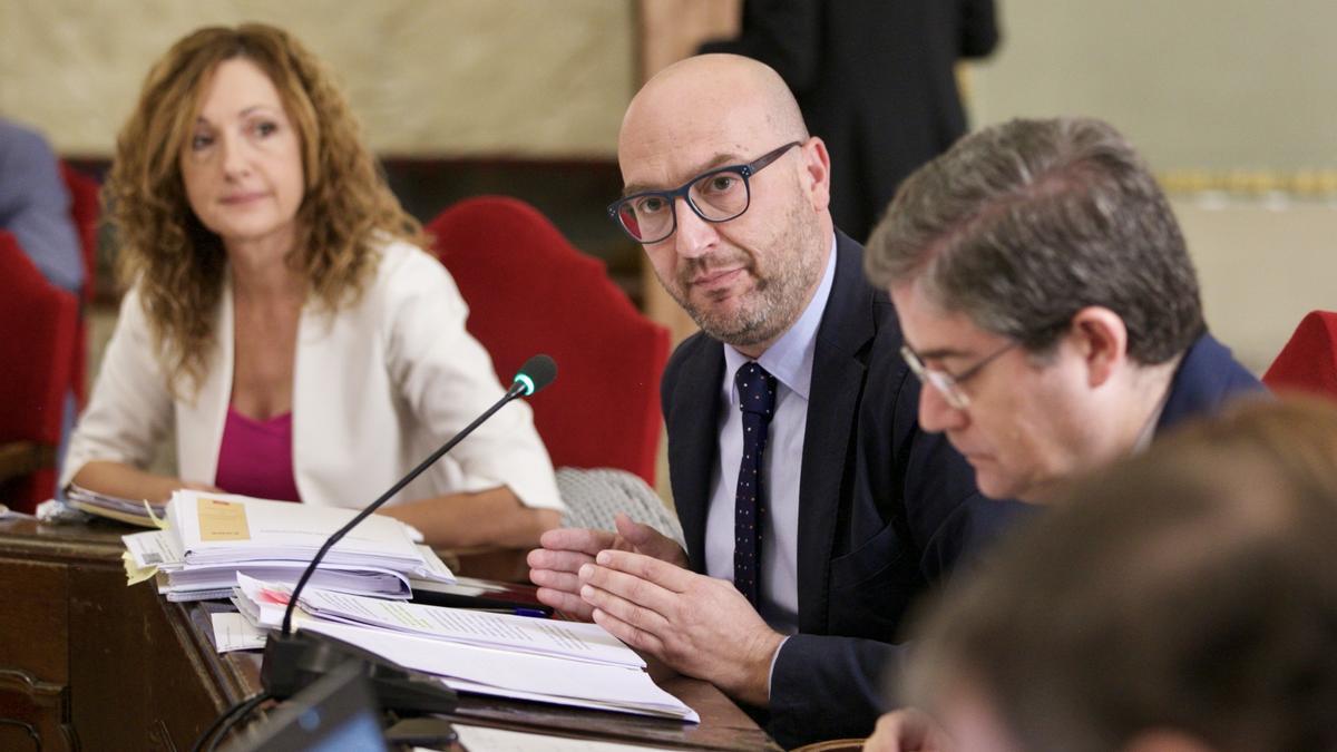 El concejal José Francisco Muñoz, durante su intervención.