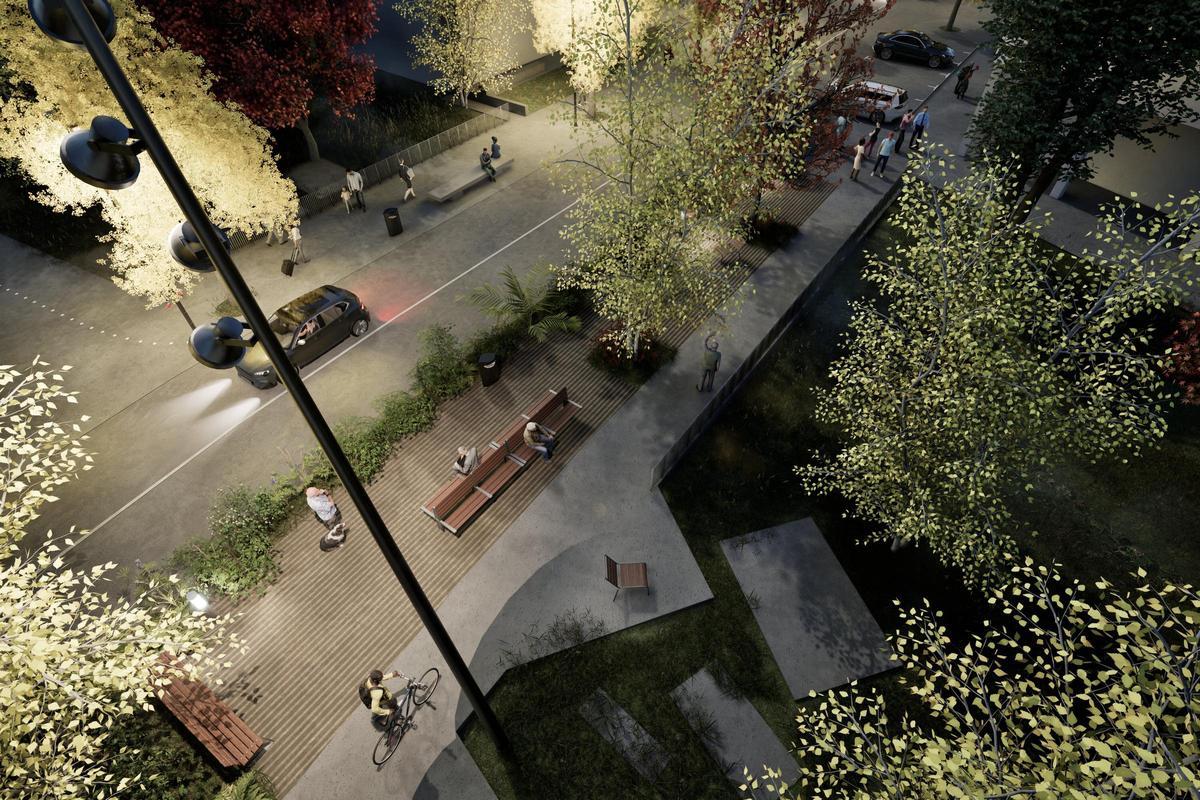 Recreación virtual de la actuación