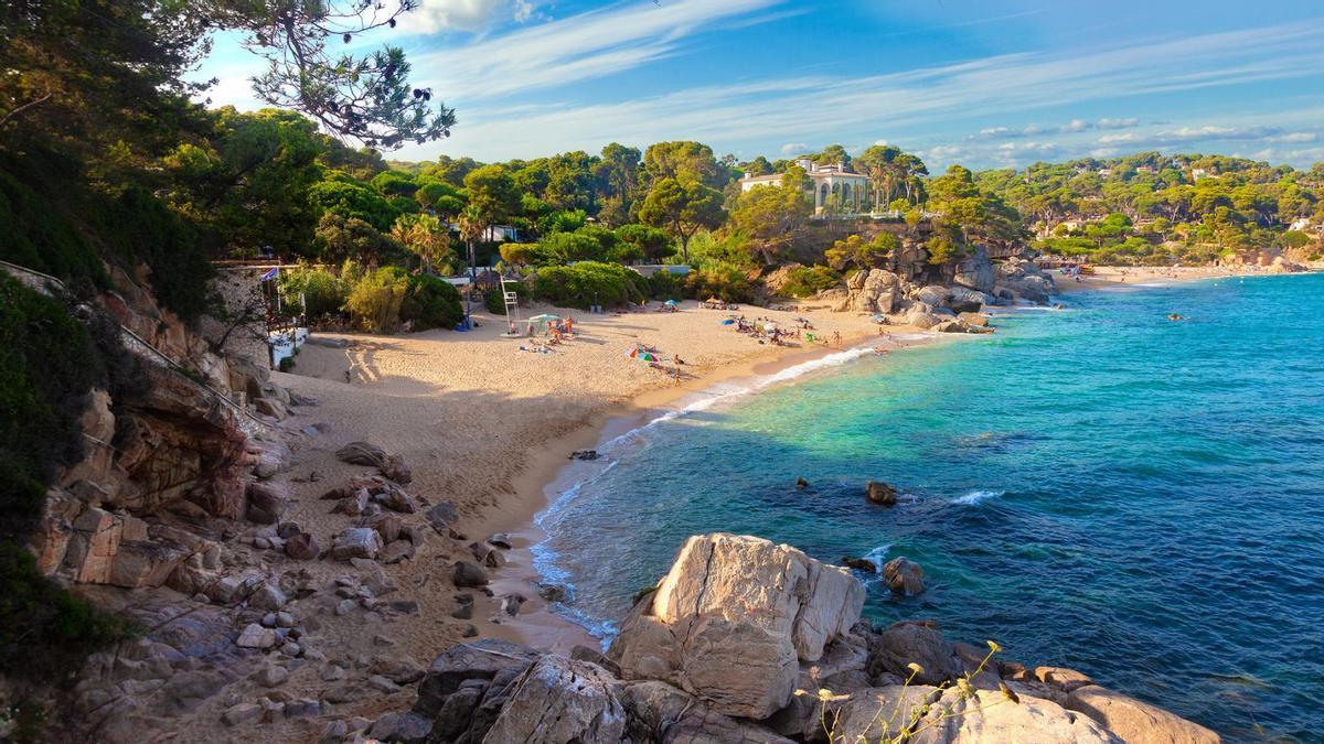 Playa en Calella de Palafruguell.