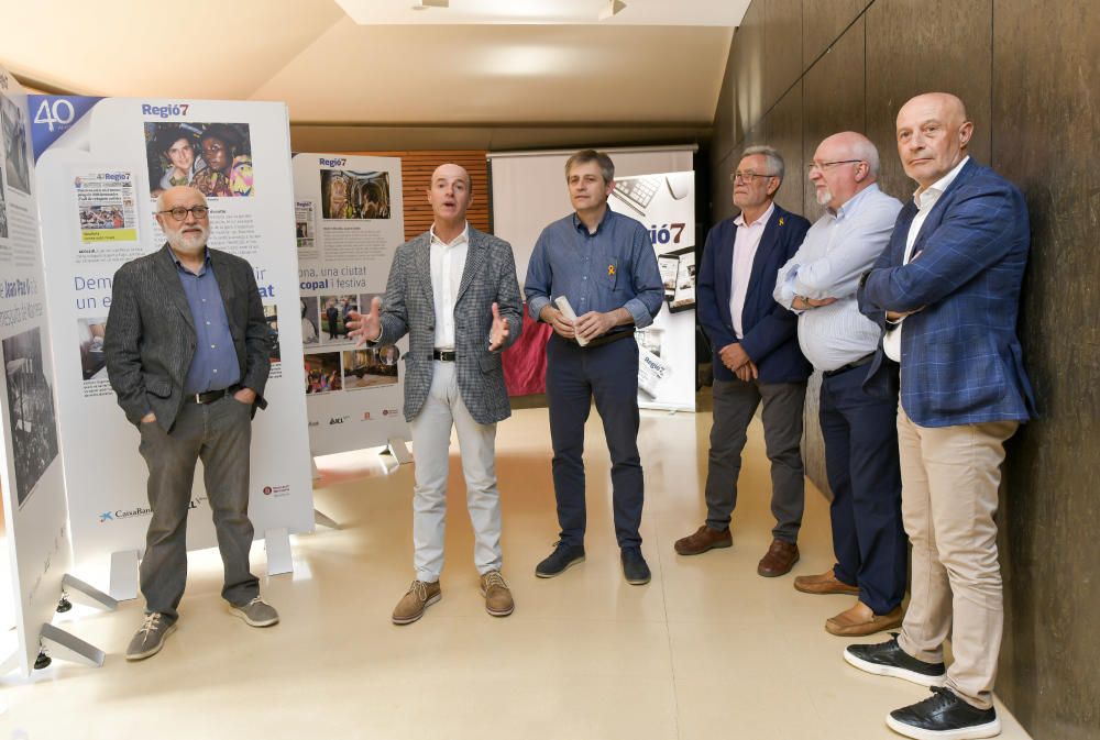 Exposició 40 anys Regió7 a Solsona