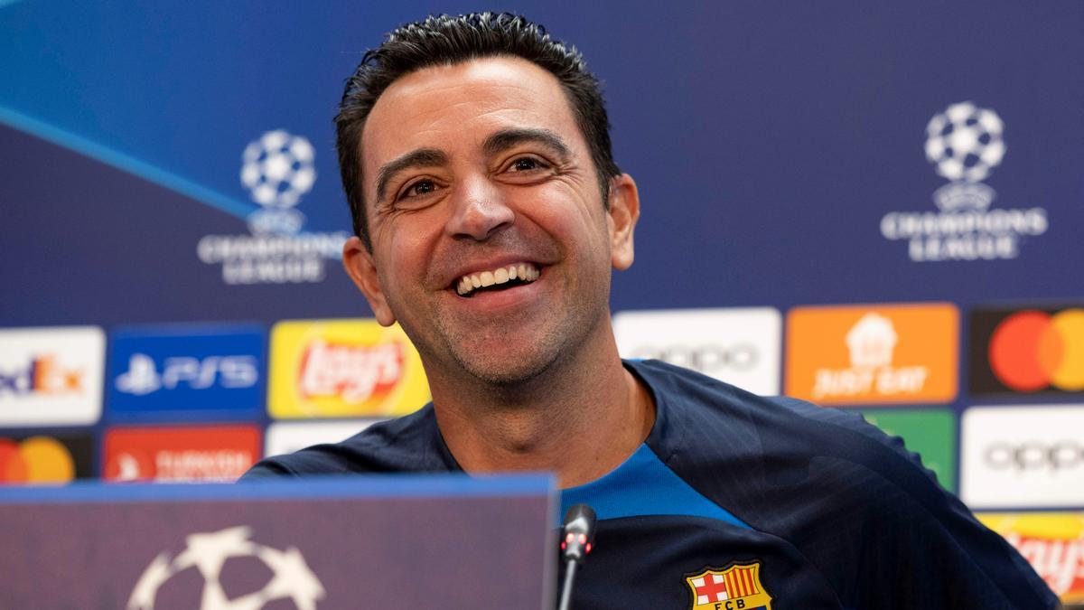 Xavi Hernández, en rueda de prensa