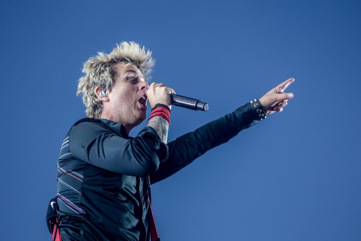 Billie Joe Armstrong, durante el concierto.