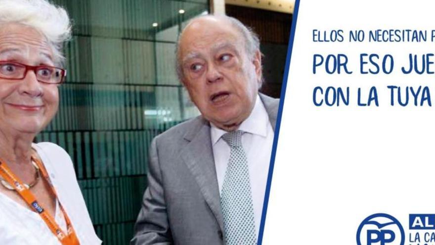 El PP de Catalunya utilitza la imatge de Pujol en una campanya