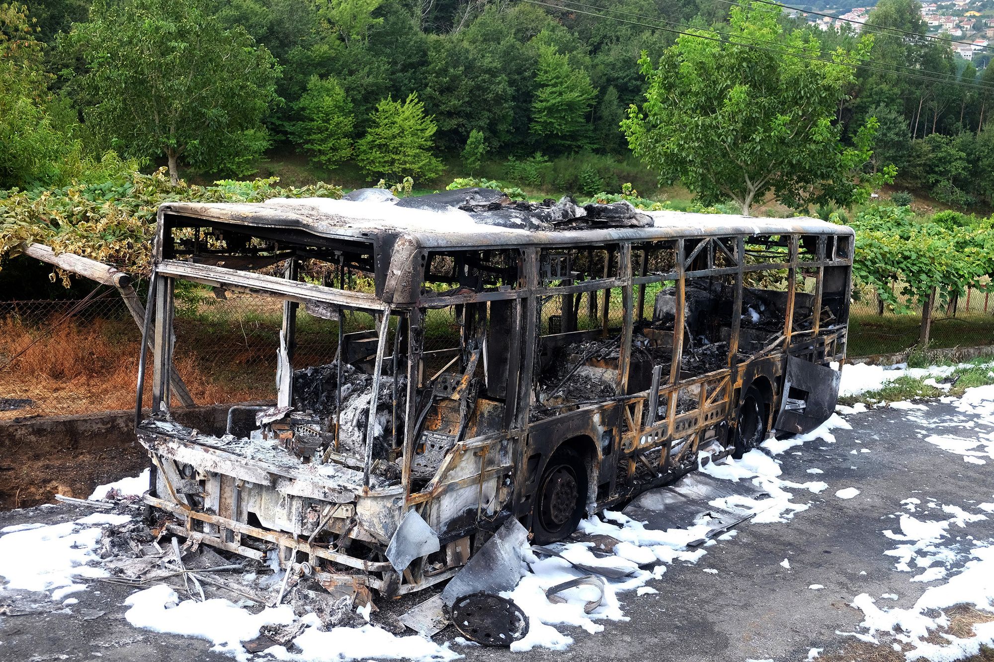 Muere un joven bombero vigués en un incendio en Santiago