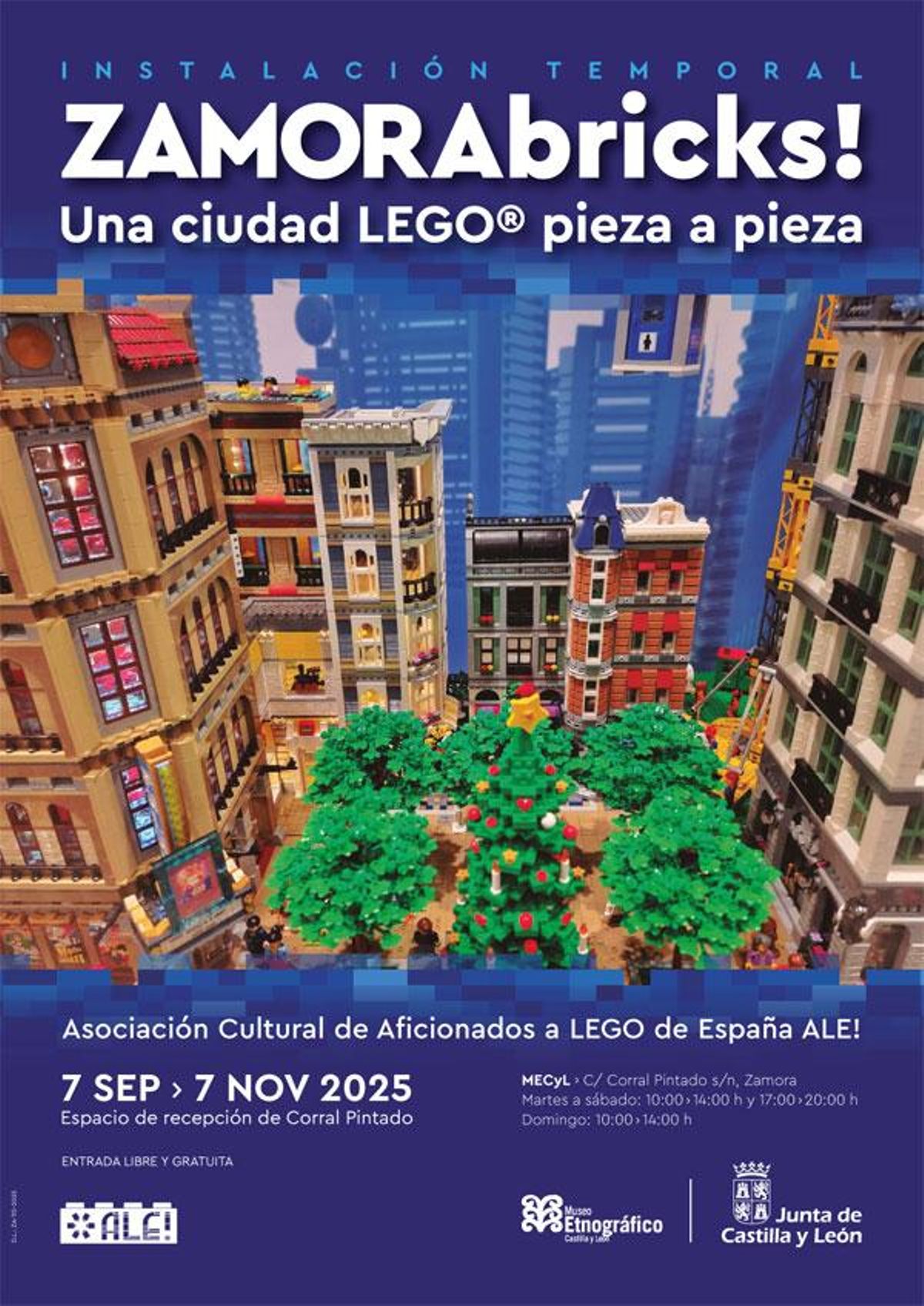 Exposición 'Zamorabricks! Una ciudad LEGO, pieza a pieza' en el Museo Etnográfico de Castilla y León.