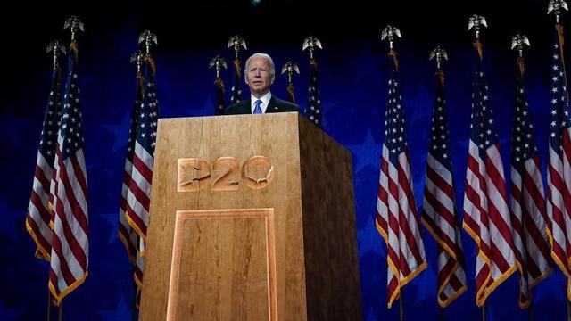 Joe Biden acepta la nominación para ser el candidato del Partido Demócrata a la presidencia de Estados Unidos, el 20 de agosto del 2020