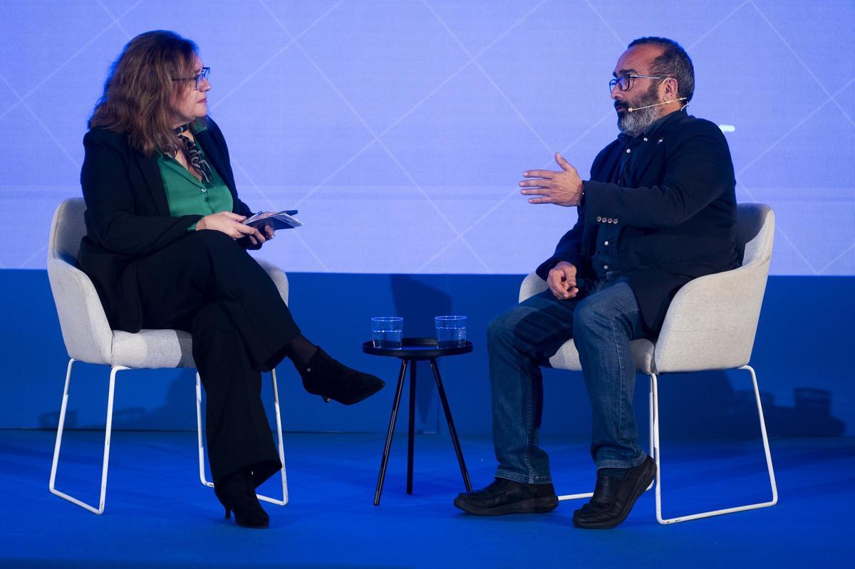 Miguel Ángel Morales, en su charla con Marisol López.