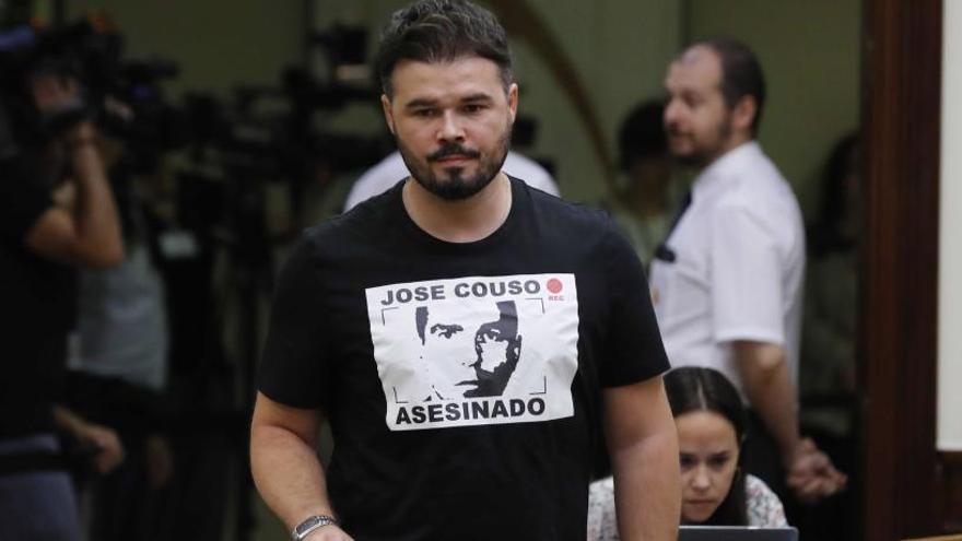 Rufián portava una samarreta que recordava José Couso, assassinat a l&#039;Iraq
