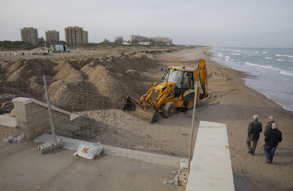 Obras en las playas del Saler y la Garrofera