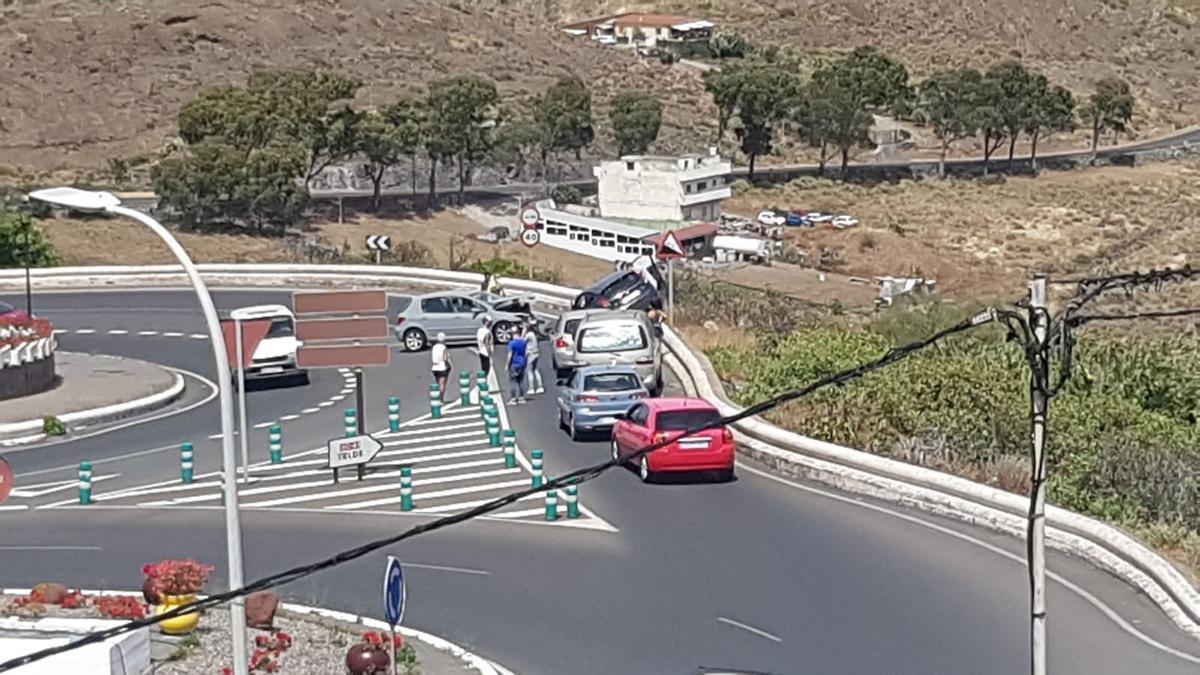 Accidente en las inmediaciones de La Barrera, de Valsequillo