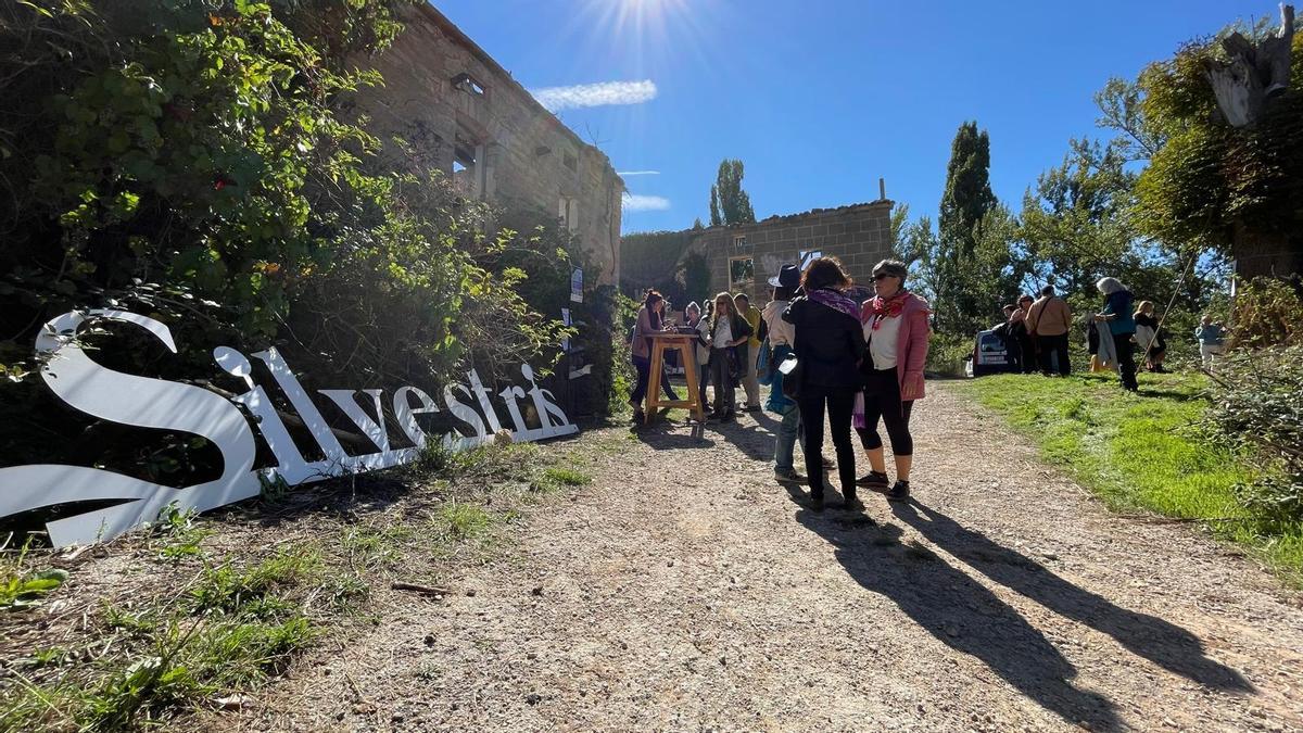 Entrada a Bárcena de Bureba durante el pasado fin de semana en el Festival Silvestris.