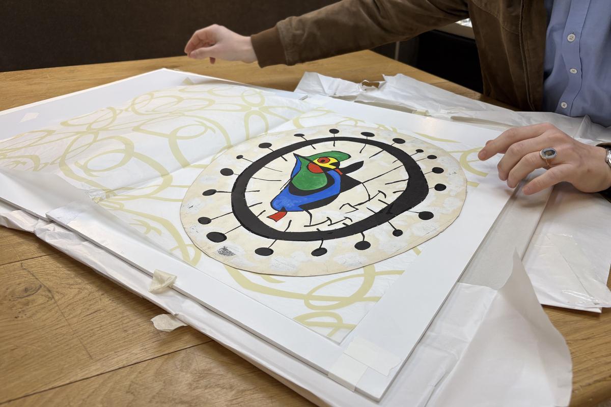 El dibujo que Miró ideó para la Oficina de Turismo de Mallorca