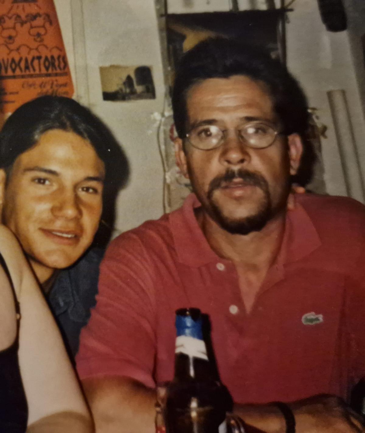 Bruno Sotos, con su padre