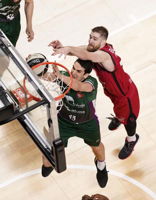 Victoria del Unicaja ante el Zaragoza en la Copa del Rey 2020.