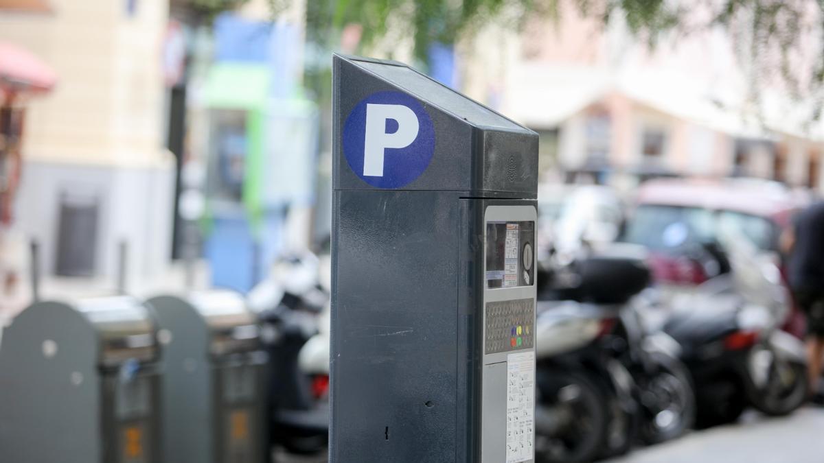 Parquímetro instalado en Ibiza.