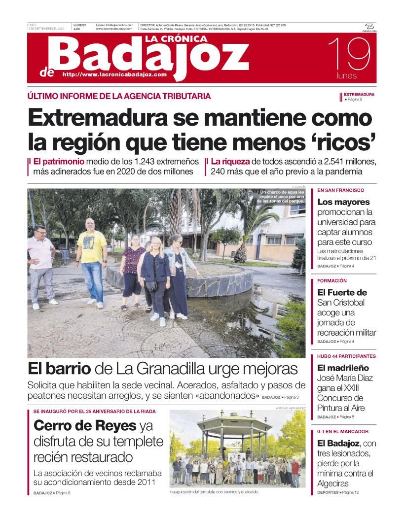 Consulta la portada correspondiente al día 19 de septiembre de 2022