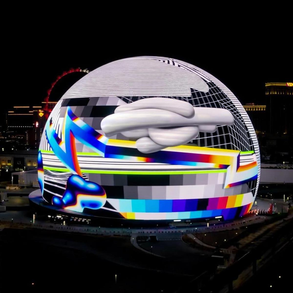 El artista valenciano Felipe Pantone se convierte en el primer español en intervenir The Sphere de Las Vegas.