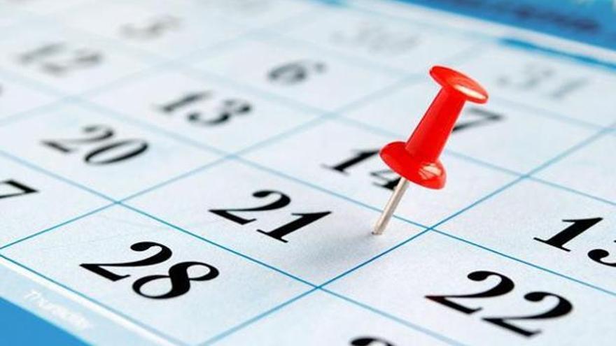 Aprobado el calendario de días festivos para 2019
