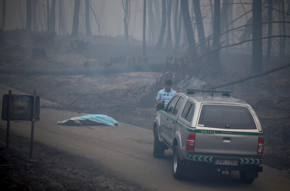 Incendio de grandes dimensiones en Portugal