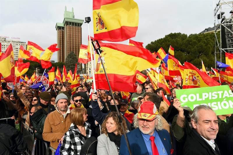 Manifestación en Madrid contra Pedro Sánchez