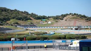 21/04/2025 El circuito de Jerez preparándose para acoger este fin de semana el Gran Premio de España de MotoGP. POLITICA ROCIO RUZ/EUROPA PRESS