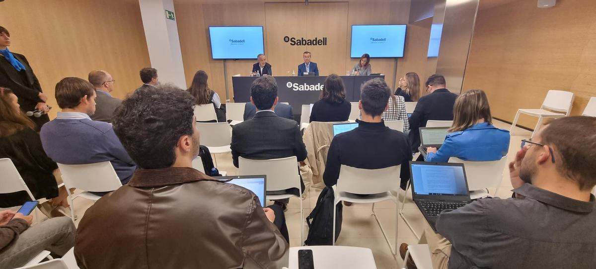Un momento de la presentación de la nueva estrategia de particulares del Sabadell.
