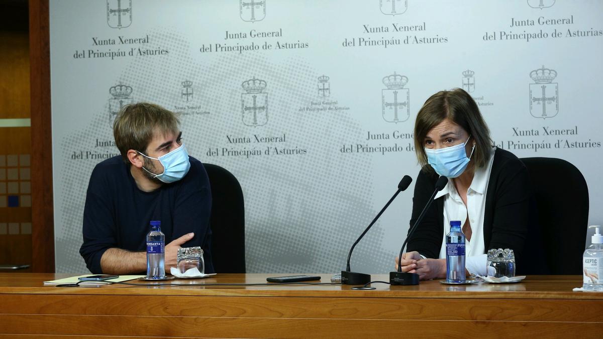 Covadonga Tomé y Daniel Ripa, en la rueda de prensa