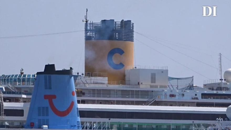 La contaminación que traen los cruceros a Ibiza